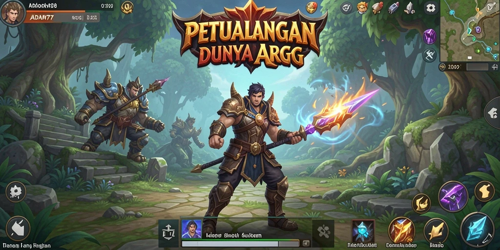 Tampilan gameplay seru ADAM77 di dunia ARPG