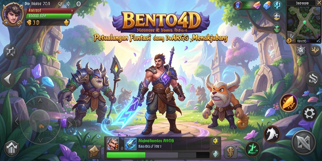 Tangkapan layar permainan BENTO4D menampilkan aksi pertempuran yang intens dan mendebarkan.