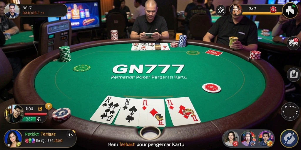 Tampilan gameplay GN777 yang mendebarkan dengan pemain aktif di meja.