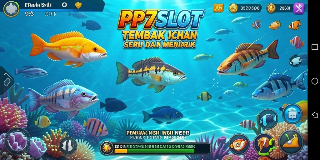 Screenshot menampilkan aksi seru dalam gameplay Tembak Ikan.